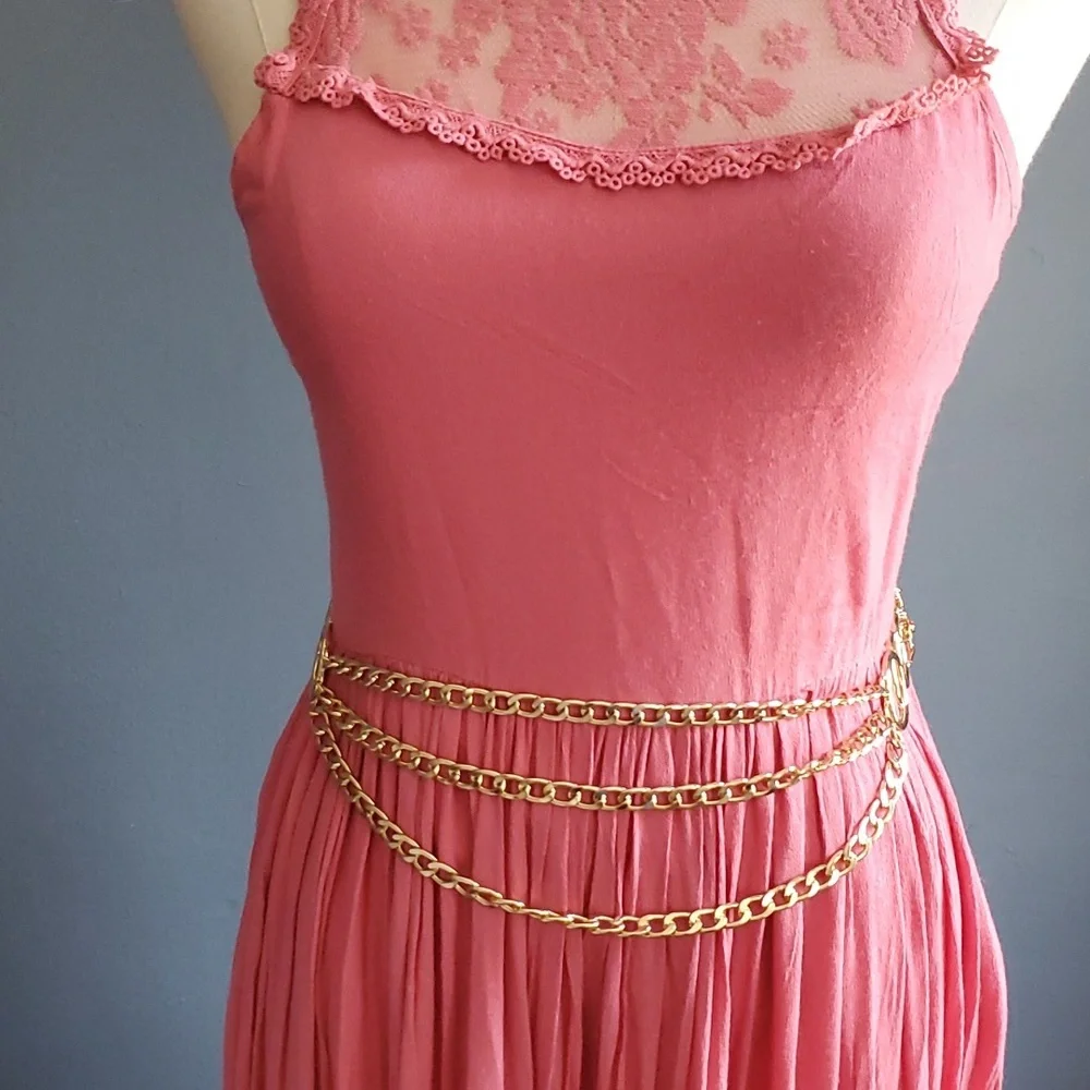 Mia Joy  catrin women pink Barbiecore dress size 12 - Picture 16 of 17